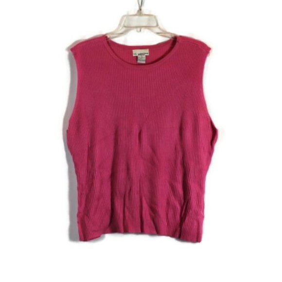 KB Collection Pink Women's Tank Top Sleeveless Blouse Pullover Size 2X 009 - Picture 1 of 4